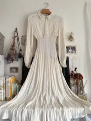 SNIDEL ウエストリブシャツワンピース