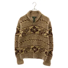 RALPH LAUREN (ラルフローレン) 90s VINTAGE ヴィンテージ ローゲージ カウチンニット セーター ベージュのサムネイル