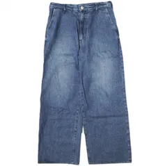 NEEDBY heritage x B:MING by BEAMS ニードバイヘリテージ ビーミング バイ ビームス 別注 日本製 ANDY ワイドストレートデニムパンツ N1C6007B 28 DARK USED ジップフライ バギー ジーンズ ボトムス