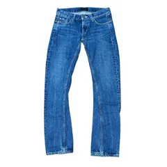 MOUSSY VINTAGE ローライズ テーパードデニム サイズ24 レディースXS ブルー マウジー ヴィンテージ