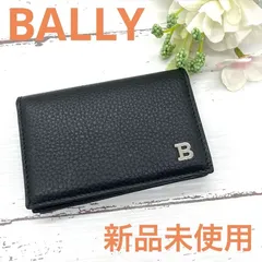【超美品】バリー BALLY 名刺入れ カードケース パスケース　レザー　黒　箱 バリー カードケース/名刺入れ メンズ レディース レテス お