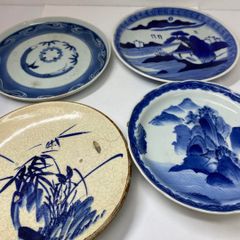 大英博物館日本人初個展鬼才澤田痴陶人作染付葡萄文手塩皿五客揃 未