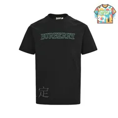 【今日WTO】Burberry 25ss タタミ刺繍文字半袖 T-RF83