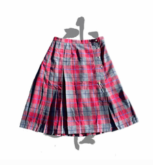 vintage check designed skirt