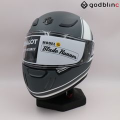 ZEALOT　ブレードランナー　GRAPHIC EURO MATT GRAY　XLサイズ　BRJ0021　フルフェイスヘルメット