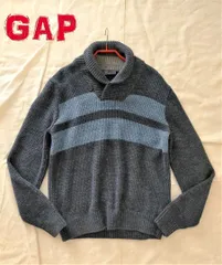 GAP ギャップ 襟付き 素材感抜群 長袖ニット プルオーバー