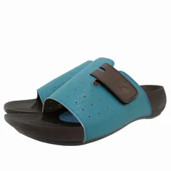 リゲッタ Re:getA サンダル シューズ ベルクロ ロゴ バイカラー L 茶 ブラウン 緑 グリーン /FF 1023