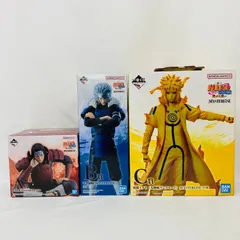 未開封 一番くじ ナルト 疾風伝 繋がる思い A B C 賞 千手柱間 千手扉間 波風ミナト クラマリンクモード 3体 フィギュア セット / MASTERPIECE