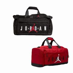 NIKE JORDAN DUFFLE BAG SM0168-023 SM0168-R78 ナイキ ジョーダン ジャンプマン ダッフルバッグ ブラック、ジムレッド 正規店購入品 アメリカ買い付け (1562)