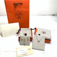 極美品 HERMESエルメス シュルメールpm ネックレス ピアス セット