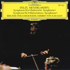 LP へルベルト・フォン・カラヤン,  フェリックス・メンデルスゾーン バルトルディ 交響曲 MG2427 DEUTSCHE GRAMMOPHON /00260