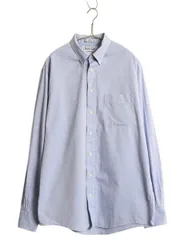 【お得なクーポン配布中!】 90s USA製 バーバリー 長袖 ボタンダウン シャツ メンズ L 程/ 旧タグ オールド 長袖シャツ オックスフォード コットン ドレス ワイシャツ