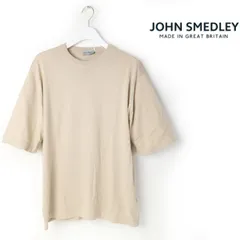 新品 JOHN SMEDLEY ジョンスメドレー TINDALL 半袖コットンニットＴシャツ イギリス製 ニット セーター L -203
