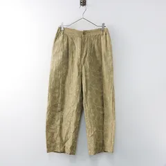 GASA 「置き時計の森」 フラワーポエトリーパンツfog beige