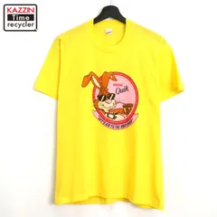 80s USA製 vintage SCREEN STARS アニマル 企業 nestle 半袖Ｔシャツ メンズ 表記Lサイズ