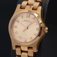 稼働 良品 マークバイマークジェイコブス QZ MBM3200 ピンクゴールド文字盤 レディース腕時計 YUM  2000000 NSK