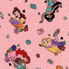 ディズニープリンセス　オックス　綿100％　112cm巾x50cm　ハンドメイド　入園入学