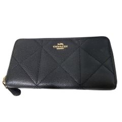 COACHコーチF53637 長財布キルテッドジップアラウンド（アウトレット品