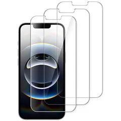 【在庫セール】JETech iPhone 16e 2025, iPhone13/iPhone13 Pro 6.1インチ専用強化ガラス 液晶保護フィルム 3枚セット 0