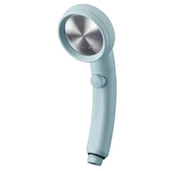 SANEI(サンエイ) シャワーヘッド レイニームーヴ 手元ストップ 節水率50% 角度調節 極細水流 勢いアップ ブルー PS383-82XA-BA2 0