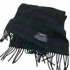 ビームス BEAMS HIGHLAND TWEEDS チェック マフラー ブラックウォッチ メンズ JPN：L のサムネイル
