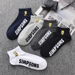 ザ・シンプソンズ 海外キャラクターソックス 大き目なサイズ メンズ レディース スニーカーソックス ショートソックス