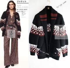 シャネル カーディガン 2024 CHANEL ブラック ふわふわ カシミヤ シルク ニット コート 100万 ざっくりニット肉厚 新品同様 36 38 40