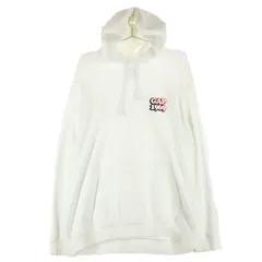 GAP ギャップ ワンポイントロゴ 長袖 パーカー XL ホワイト メンズ 古着