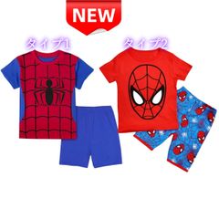 ✨新品✨スパイダーマン 半袖パジャマ 上下セット キッズ 男の子 夏 春 ルームウェア コットン100% 赤×青 子供服 プレゼント 誕生日 ギフト 部屋着 寝巻き 肌触り良い 通気性抜群 キャラクター 100 110 120 130 七五三お祝い