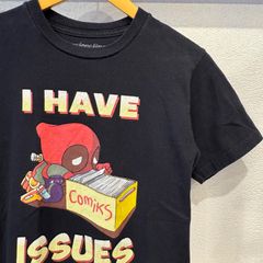古着　S　MARVEL   マーベル　Tシャツ   黒　デッドプール