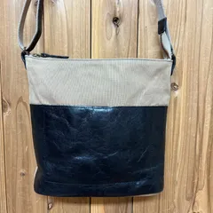 LILY made in Japan 日本製　レザー×帆布　ショルダーバッグ　ユニセックス