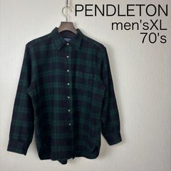 PENDLETON ウールシャツジャケット　70's made in USA メンズL〜XL