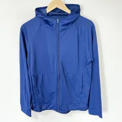 大きいサイズ◎(^w^)b Field Core フィールドコア 日焼け止め 日除け 薄手 UVウエア ジップアップパーカー フーディ ポリエステル ナイロン 薄手 羽織り シンプル デイリー タウンユース アウトドア ワークマン ブルー 青 メンズサイズLL