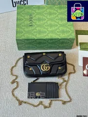 【今日特価】Gucci GG Marmont ショルダーバッグ（ピンク）送料無料！在庫限定のお得な価格です-WTO輸入2