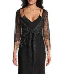 【送料無料】 セザンヌ レディース マフラー・ストール・スカーフ アクセサリー Fringe Shawl Black