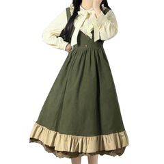 極美品／付属品完備】Amavel 春花便りのお茶会 和風スカート（グリーン