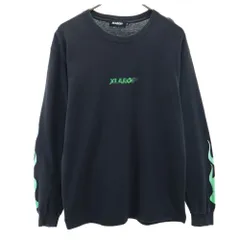エクストララージ プリント 長袖 トレーナー M ブラック XLARGE メンズ