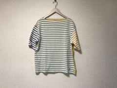 00s swagger stripe border tee ストライプ 黄 青 - メルカリ