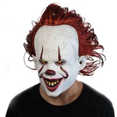 IT 페니와이즈풍 마스크 A 면 코스프레 광대 잇 영화 JOKER 코스프레 무서운 공포 코스튬 의상 할로윈