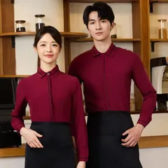 種類47：2XL/D： YB236 白シャツ黒スカ 秋服 レディース ファッション オシャレ カワイイ  シンプル 大人カワイイ 大きいサイズ  メンズ シャツ スーツ ハイエンド サービス スタッフ 制服 フォーマル フロント デスク 