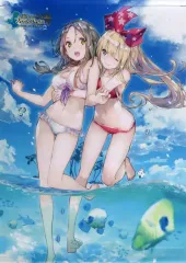 【中古】タペストリー フィリス・ミストルート＆イルメリア・フォン・ラインウェバー(-夏の戯れ-) 復刻B2ダブルスエードタペストリー 「PS4ソフト フィリスのアトリエ ～不思議な旅の錬金術士～」