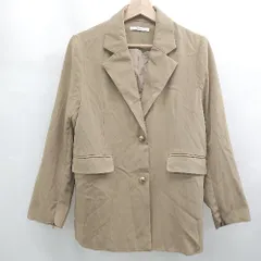 ◇ Θ ゼヴォン シンプル系 長袖 テーラードジャケット サイズF ブラウン系 レディース E  【1507250007036】