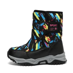 ウインター スノーブーツ キッズ 防寒 防水 防滑  男の子 女の子 冬 裏ボア キッズ ブーツ 子供 雪遊び 撥水 防寒 防寒靴靴 ブーツ 暖かい 裏起毛 子供用 スノーシューズ ジュニア 雪靴  滑り止め 履きやすい 雪遊び  tangni02
