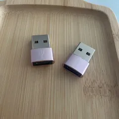 No.32 2個セット　USB-A to Type-C 変換アダプタ 高速充電 データ転送対応 コンパクト設計