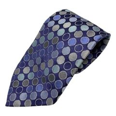 美品■GUCCI　ネクタイ　ドット　ネイビー　グッチ　紺　GG　シルク100% GUCCI (グッチ) シルク100％ ダミエジャガード 総柄 ネクタイ