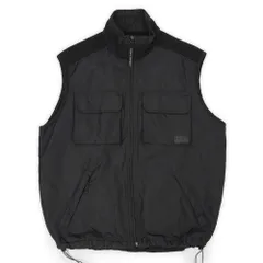 ポロスポーツ POLO SPORT 90s 90年代 ナイロン切り替え フリースベスト 珍品 Ralph Lauren ラルフローレン USA アメリカ ヴィンテージ 古着 メンズ ベスト ジレ ブラック 黒 L【中古】