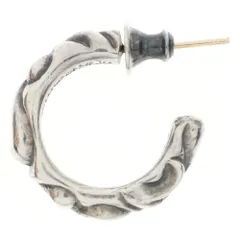 CHROME HEARTS (クロムハーツ) HOOP SCROOL スクロール フープピアス シルバー BCA102
