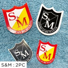 S&M Shield Sticker 2PC