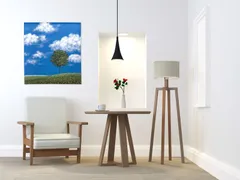 ■SIMON BAKER■のれん「丘の上の木」85x90cm ×5枚セット【日本製】のれん 暖簾 家紋 間仕切り ジブリ トトロ 千と千尋 風景 景色 目隠し スヌーピー ウィリアムモリス【匿名配送らくらくメルカリ便全国送料無料】