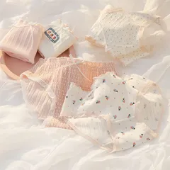 4枚セット☆お得 ショーツ セット レディース 快適感 抗菌 防臭 高通気 ふわふわ肌触り 女性用 下着 パンツセット ふわふわ 柔らかい かわいい 花 リボン レース 10代 20代 4716